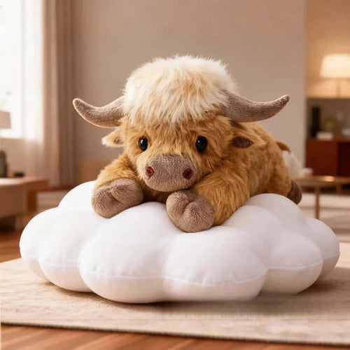 Cow Plush Toy with Heat Pack, Soft Stuffed Animal