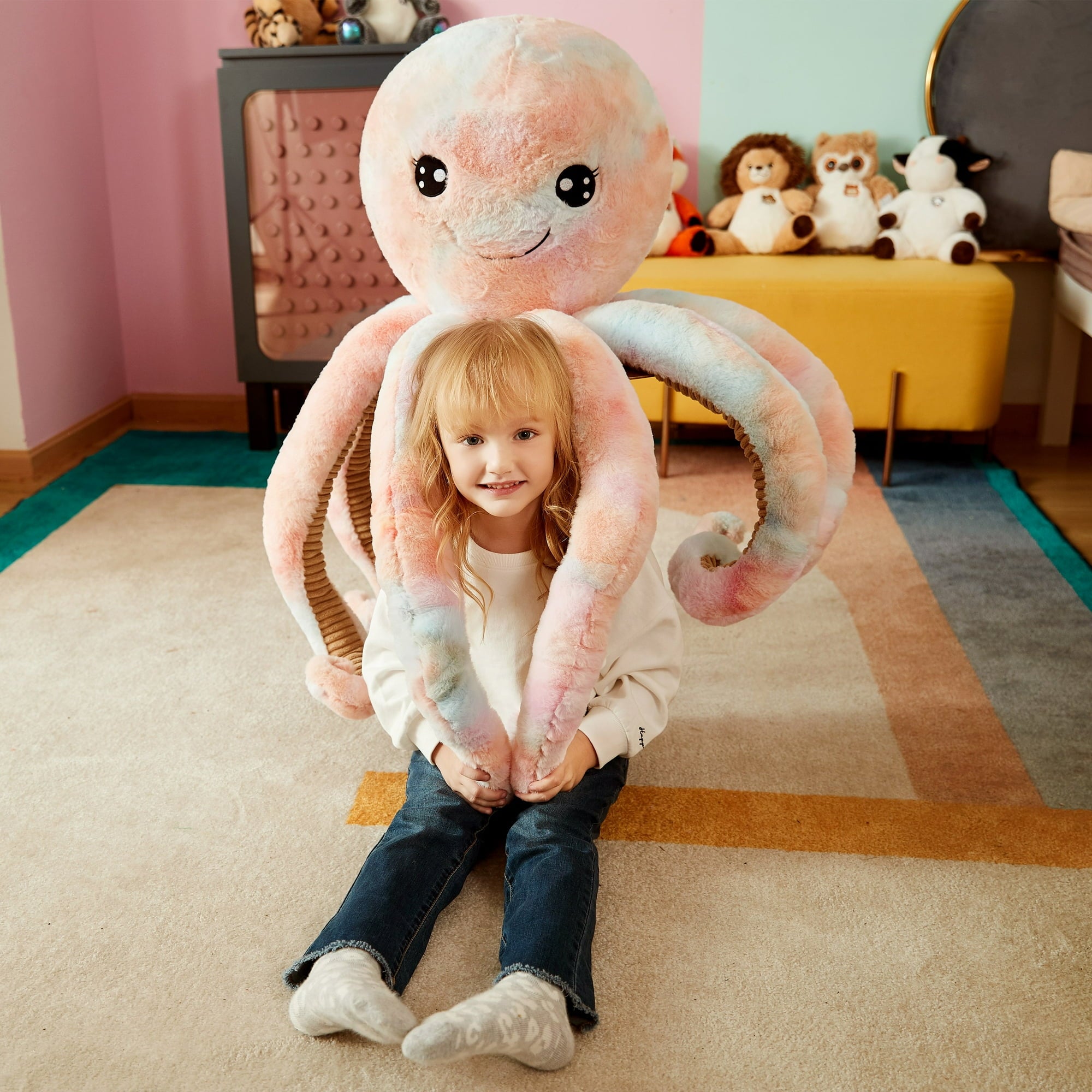 Giant Octopus Stuffed Animal Jumbo Octopus Plush Toy